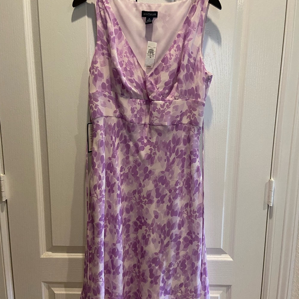 Ann Taylor Silk Sleeveless Dress Size 14